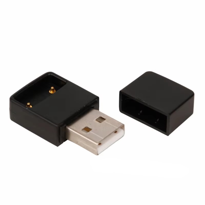 Vaping Goods - Portable Black USB Battery Charger Connection