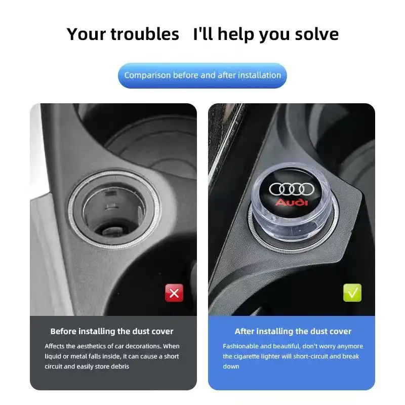 Car Cigarette Lighter Dust Cov - огляд і ціна Vape Decoration