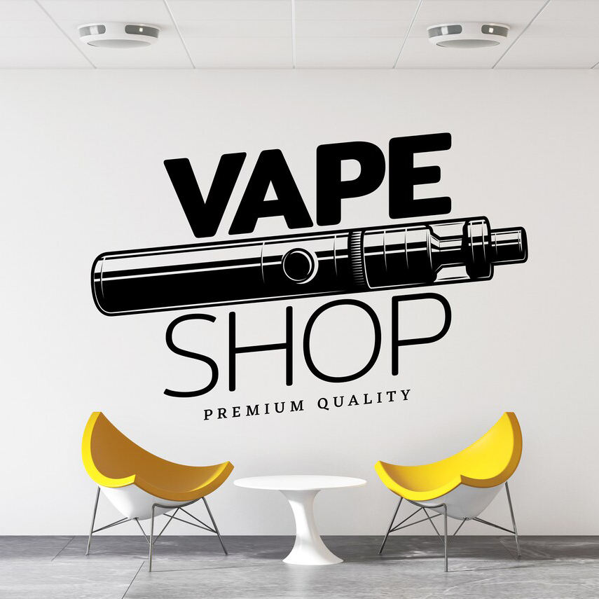 Vape Shop Wall Decal Window St - огляд і ціна Vaping Store