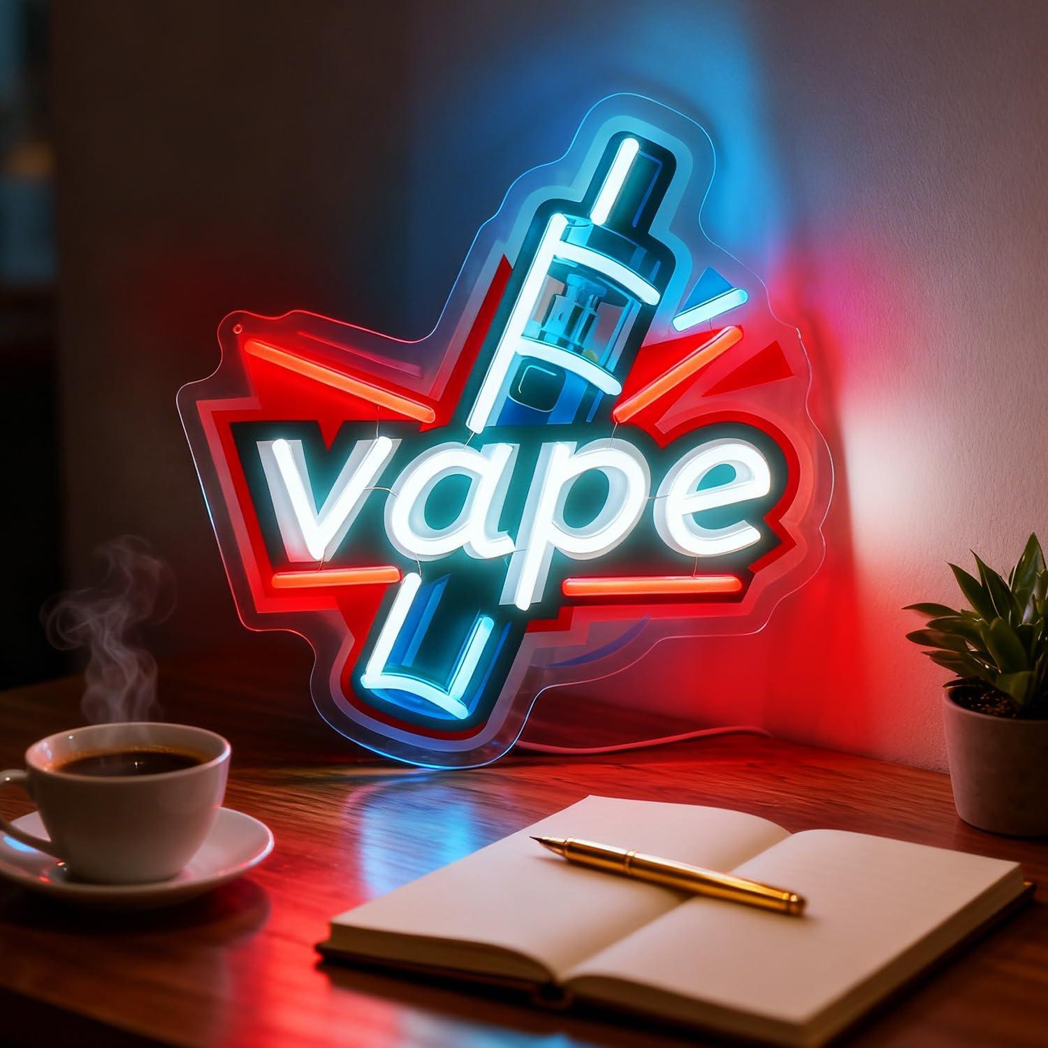 Vape Neon Sign USB Dimmable LE - огляд і ціна Vaping Store