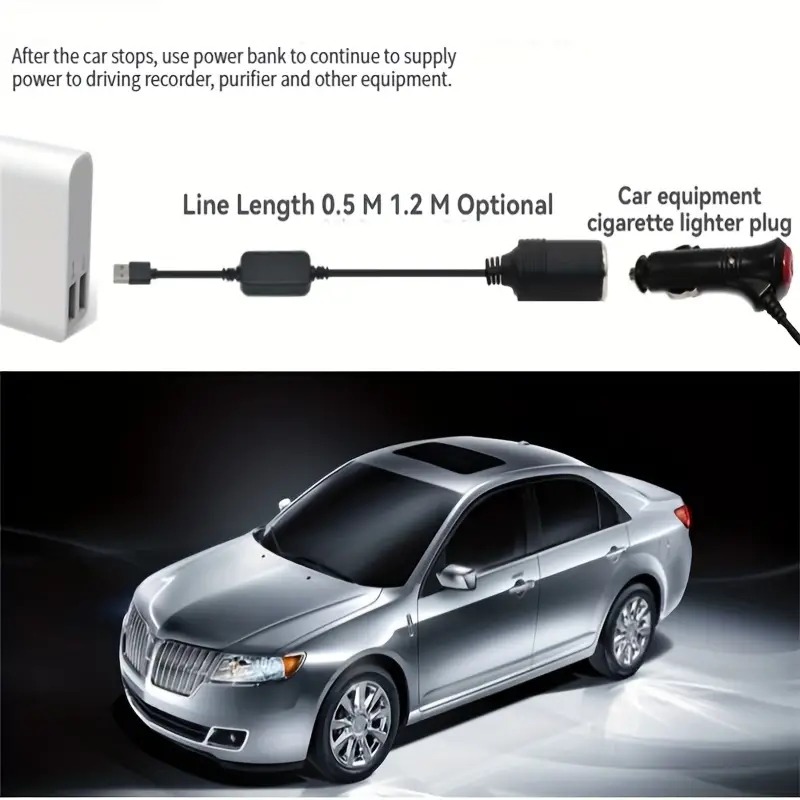 1pc 5V 2A USB To 12V Cigarette - огляд і ціна Accessories Experts Vape