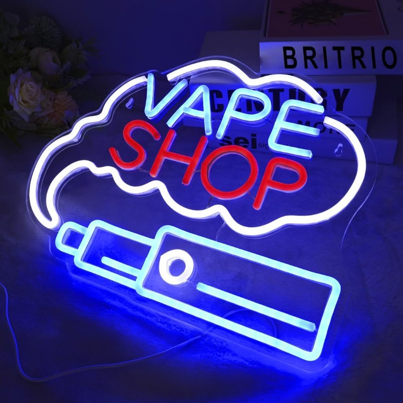 LED VAPE SHOP Smoke Neon Sign  - огляд і ціна Vaping Store